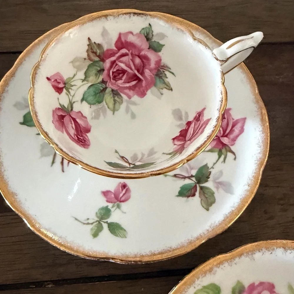 Royal Stafford Bone China Tea Cup & Saucer Set – Berkeley Rose – Vintage England